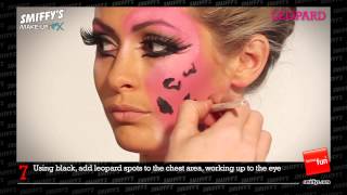 Leopard Face Painting Make-up Tutorial