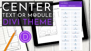 Center Text, Code or Modules in Divi Theme