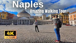 MOST VISITED Places in Naples | Italy Walking Tour Episode 1 | 4K-UHD