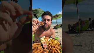 Petisco na Praia de Maceió, SerMota não brinca kkkk #humor #gastronomy #degustation #churrasco