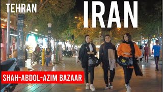 Tehran Walking Tour, Historical Shah-Abdol-Azim Bazaar, Shahre-Rey Bazaar, Iran.