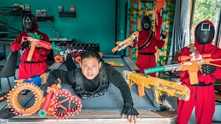 LTT Nerf War : Elite Warrior SEAL X Nerf Guns Fight Army Squid Game Dr. Lee, Who Will Survive?