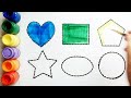 shapes song for kids learn 2d shapes colors for toddlers preschool learning part 9