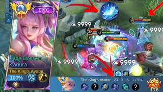 Kagura Ez Kill 20 + 0 + 6 Legendary Damage kagura Gameplay Mobile Legends Bang Bang