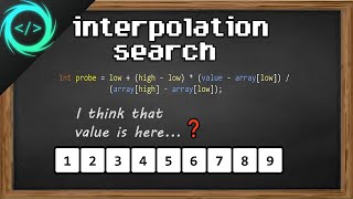 Learn Interpolation search in 8 minutes ❓