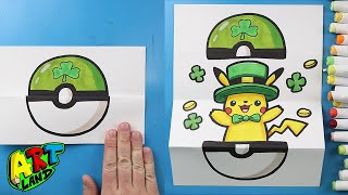 How to Draw a St. Patrick's Day Pikachu Surprise Fold