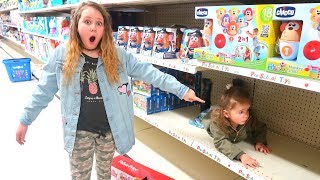 HIDE AND SEEK in Toys R US!! Ruby Rube and Bonnie