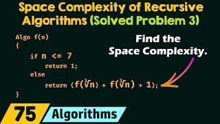 Space Complexity of Recursive Algorithms (Solved Problem 3)