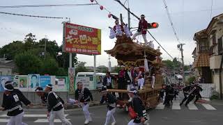 [4K]平成29年　陶器地車連合曳き　隠　陶荒田神社参道