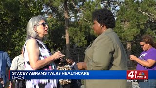 Stacey Abrams makes stop in Macon to address healthcare