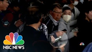 Japanese prime minister uninjured after explosion during campaign stop