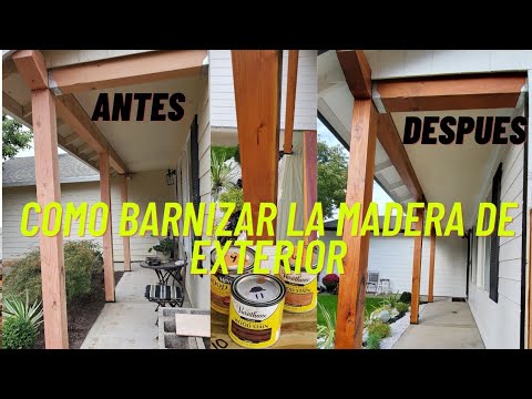 COMO BARNIZAR LA MADERA DE EXTERIOR #3 #diy - YouTube