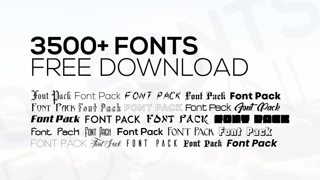 Free Fonts Pack Download Carsmyte