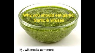 Why you should eat garlic: Garlic \u0026 viruses