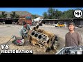 Mercedes Engine Restoration || Young Afghan Mechanic VS German V8 Engine With Just Basic Tools!