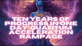 [WARNING EXTREMELY POWERFUL] TEN YEARS OF PROGRESS IN ONE DAY: QUANTUM ACCELERATION RAMPAGE!