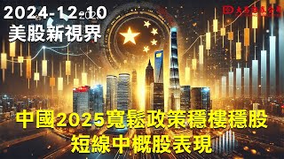 【大昌證券】2024年12月10日美股新視界：中國2025寬鬆政策穩樓穩股: 短線中概股表現