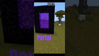 How To Create Nether Portal Minecraft Shorts #gaming #trending #minecraft