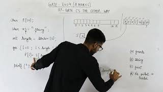 Gate 2004 pyq C programming | Consider the following C program segment: char p[20];char *s = "string