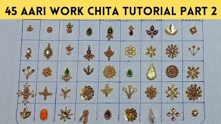 Aari work for beginners Part 2 || chita tutorial for beginners || #aariembroidery2_0 #aariwork