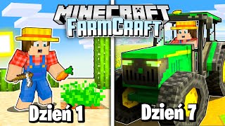 Przeżyłem 7 DNI jako PRAWDZIWY FARMER w Minecraft!