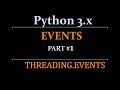Python Tutorials: Threading Beginners Tutorial -Event Objects - part 7