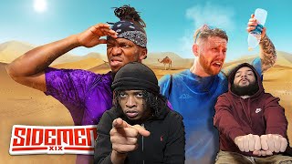 AMERICANS REACT TO SIDEMEN ABANDONED IN THE DESERT CHALLENGE