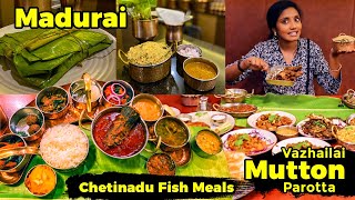 Madurai வாழை இலை Mutton Parotta I Naatukozhi chops I Tastee with Kiruthiga