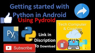 How to install python in Android using Pydroid(Getting started with Python)