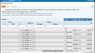 AngularJs AxGrid - Data records grouping.