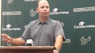 USF coach Skip Holtz talks about special teams, good and bad