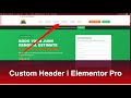 🔥 Create a Custom Header in Elementor Pro (Step-by-Step Tutorial for Beginners!)