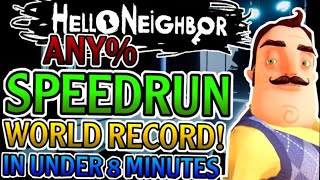 Hello Neighbor Full Game Walkthrough Speedrun With (invisibility , pushing, double jump