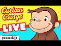 🔴 CURIOUS GEORGE 24/7 MARATHON! 🐵 Livestream for Kids ✨ Cartoons for Children 🐵