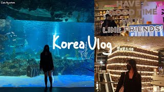 Korea Vlog ep5: COEX Aquarium⏐Starfield Library⏐Line \u0026 Kakao friends⏐Exploring Gangnam