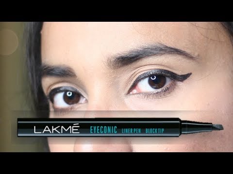 Lakme आई लाइनर कैसे लगाएं | Eyeconic Liner Pen Review, Demo + Tips to apply Winged Liner Lakme आई लाइनर कैसे लगाएं | Eyeconic Liner Pen Review, Demo + Tips to apply Winged Liner
