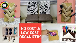 5 New No Cost & Low Cost Organizer Ideas from waste materials | 5 DIY kitchen  Organization Ideas