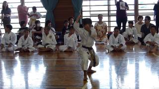 (拳龍同志会)第二十三回全琉空手古武道選手権大会　４年男子形（奥間有：チャタンヤラクーシャンクー）