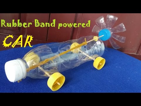 How to make a Rubber Band powered Car - Air Car How to make a Rubber Band powered Car - Air Car