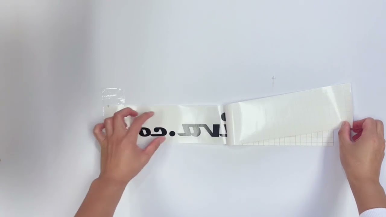 How To Install Wall Decal Youtube