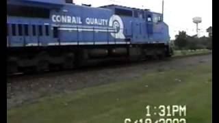 CSX Former Conrail CW40-8 7387 CP-90, Kingston, NY June 18, 2003