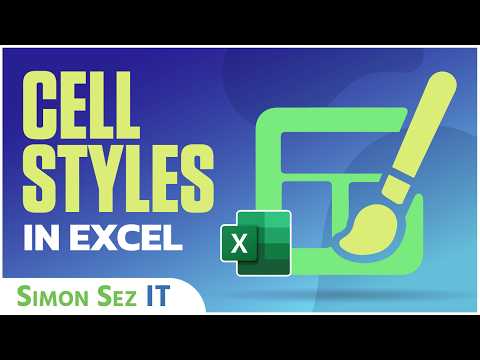 What is the purpose of cell styles in Excel?