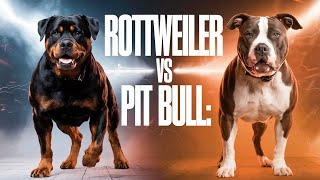 Rottweiler vs Pit Bull Which Dog Breed is Actually Stronger