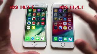 iPhone 6 iOS 11.4.1 vs 10.3.3