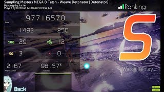 HiPat | Sampling Masters MEGA \u0026 Tatsh - Weave Detonator | osu! FC Liveplay