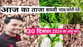 आज का ताजा सब्जी भाव || vegetable price today ||bareilly Mandi today