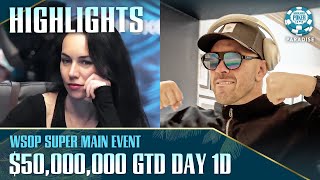 HIGHLIGHTS | WSOP Super Main Event Day 1D with $50M GTD | Paradise 2024