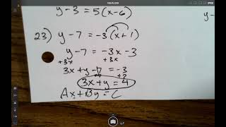 Alg 1 Ch.4 Test Review