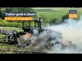 HÜNFELD: Traktor gerät nahe Kirchhasel in Brand