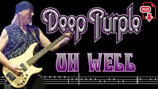 Deep Purple -  Oh Well (🔴Bass Tabs PDF) @ChamisBass  #chamisbass #deeppurplebass